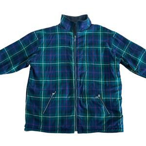 Mulberry Plaid Fleece Reversible Jacket